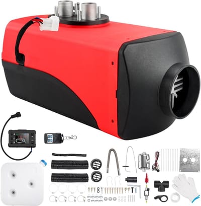 Lucht Diesel Verwarming - Standkachel Camper - Voertuig Verwarmen - Snelle Opwarming - 5KW 12V - Zw art