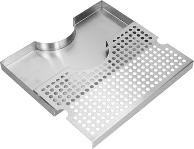 Luxe Lekbak - Opvangbak Bar - Bar Netjes Houden - Roestvrij Staal - 30 x 18 cm - Zilver