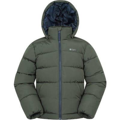 Mountain Warehouse Kinderen Hawthorne Waterafstotende Gewatteerde Jas (Khaki Groen)