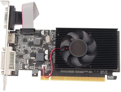 Dailygoods - 1GB DDR3 Gaming Grafische Kaart met Koelventilator