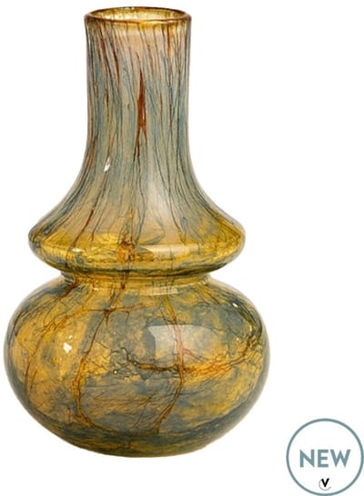 Vaas Yala Cristales | Mondgeblazen glas | multi color | Ø16 x H25 cm