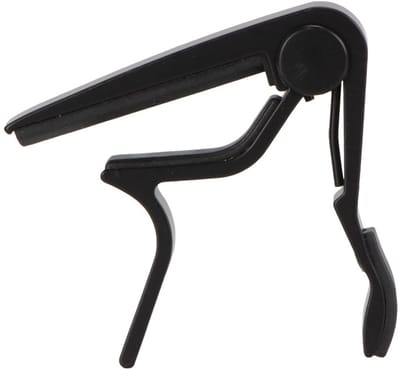Capo - Gitaarklem - Platte toets - Gitaar capo - Elektrisch en akoestisch - Guitar capo - Gitaar accessoire - Zwart - Jonyx