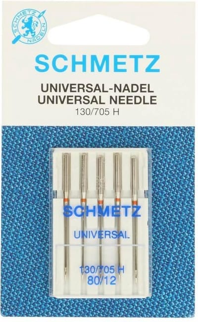 SCHMETZ, UNIVERSEEL, NAAIMACHINE-NAALDEN, 80-12, PER PAKJE.