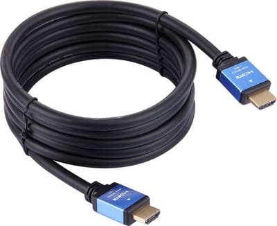 By Qubix - HDMI Kabel 2 Meter - HDMI 2.0 Versie - High Speed 4k - 60 fps - ondersteund HDR - Blue Line