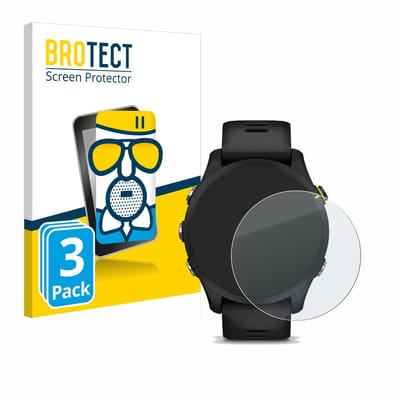BROTECT - Screenprotector voor Garmin Forerunner 255 / 255 Music - Folie Beschermfolie Beschermglas matte 3 Stuks