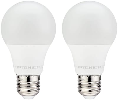 Optonica LED Lamp A60 E27 - 11W (vervangt 70W) - 1055lm - 6000K Koel Wit - 230V - Ø60mm - Dimbaar - Energiezuinig - 2 stuks