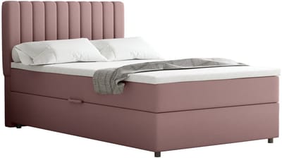 Boxspring Everest 120 x 200 cm tweepersoons met hoogwaardige Bonell-matras en topper