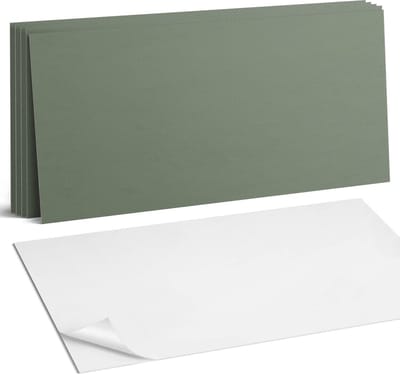 Coloray Plaktegels - Groente Wandtegel Zelfklevend - 60 cm x 30 cm - Groente Plaktegels - 6 stuks - Rechthoek PVC Tegels - Plaktegels Keuken - Zelfklevende Vloertegels Badkamer - Vinyltegels Vloer Zelfklevend - Zelfklevende Wandtegels
