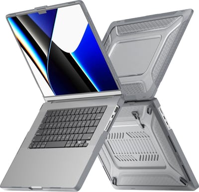 Heavy Duty Cover - Geschikt voor MacBook Pro 16 inch - Case - Extreme Valbescherming - Hardcase + Softcase - A2141/A2485/A2780 M2 Pro,Max (2019-2023)