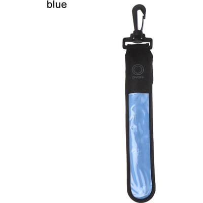 1 Stuk LED Gloeiend Lichtgevend Reflecterend Veiligheidswaarschuwing Handband Polsband Fiets Armband Licht Rugzak Hanglicht Nachtelijk Hardlopen blauw