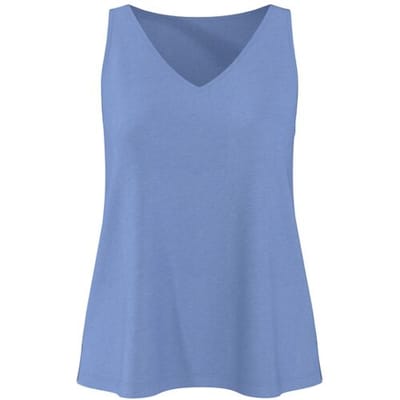 ESMARA Linnen dames top (Blauw, XS (32/34))