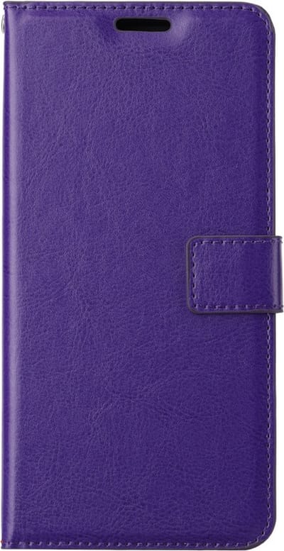 iPhone 5 / 5s / SE (2016) Telefoonhoesje - Bookcase - Ruimte voor 3 pasjes - Kunstleer - SAFRANT1 - Paars