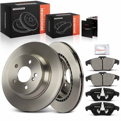 Frankberg 2x remschijven 4x remblokken achteras voor Benz GLK-Klasse X