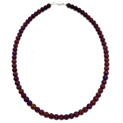Behave® ketting Dames - Heren met Matte Hematiet kralen