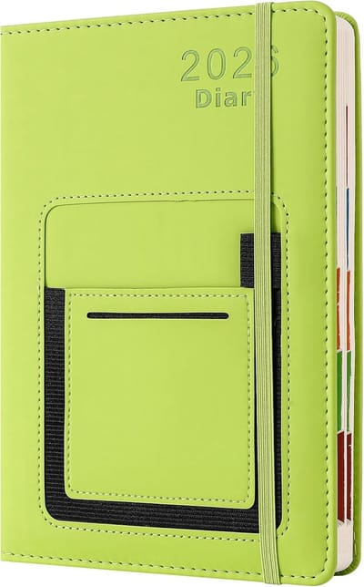 Academisch Dagboek - Planner 2026 - Dagelijkse Planning - Pagina Per Dag - A5 Formaat - Groen