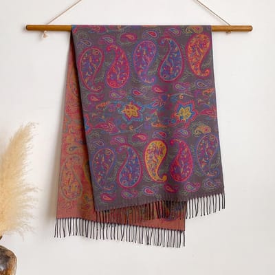 Luxe Winter Kasjmier Pashmina Sjaal Dames Wikkel Warme Winter Sjaals Design Print Vrouwelijke Foulard Katoenen Sjaals Sjaal One Size brown