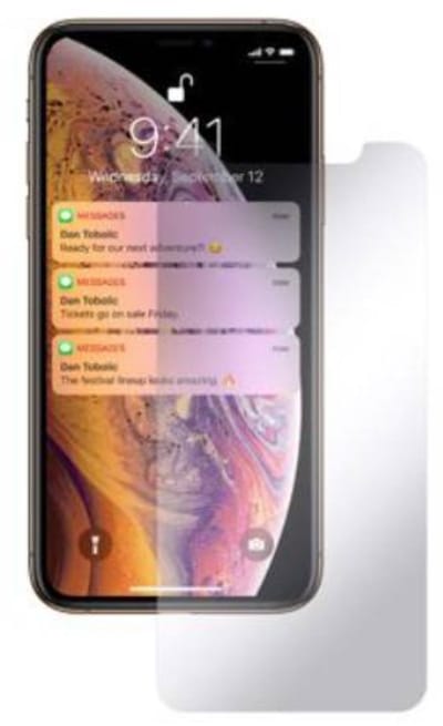 MYWAY, Screenprotector geschikt voor iPhone XS Max - GLASS BASIC Tempered Glass, Transparant
