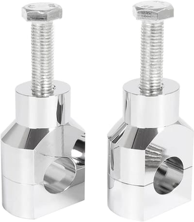 Motorfiets stuurverhogers - Stuurverhoging Adapter - Betere controle rijden - Aluminiumlegering duurzaam - 25MM 1 inch - Chroom