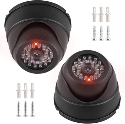 Dummer Beveiligingscamera met Knipperende LED – Weerbestendige Nepcamera voor Binnen en Buiten