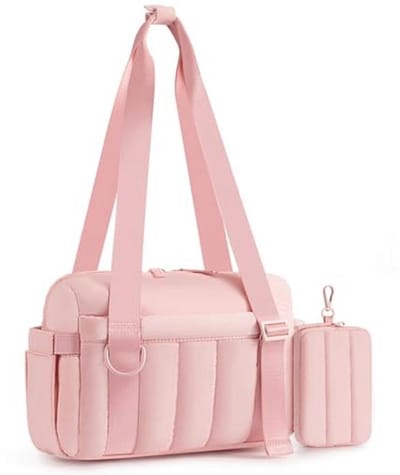 Mini Sporttas voor Dames met Nat Zakje en Muntentas, Waterdichte Duffle Bag voor Training en Reizen