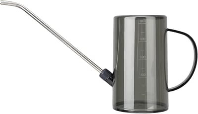 Transparante sproeier met maatverdeling, handvat en lange tuit voor binnen en buiten 1L