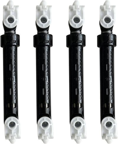 Wasmachine Schokdempers - Trillingsdempers - Stiller Wassen - Efficiënte Geluidsreductie - 4 Stuks - Zwart