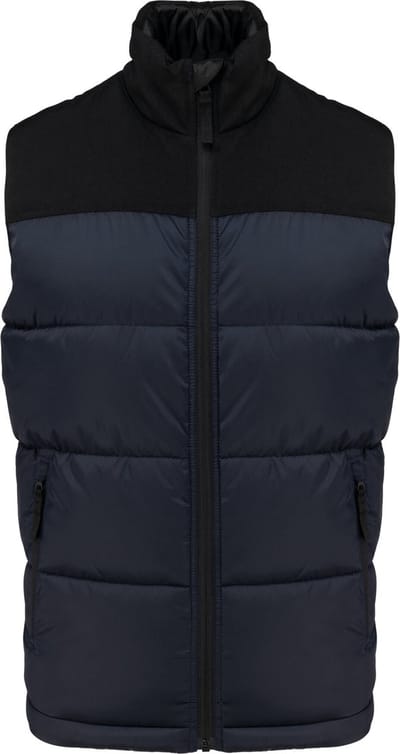 Kariban Tweekleurige gewatteerde bodywarmer uniseks K6162 - Navy / Black - 3XL