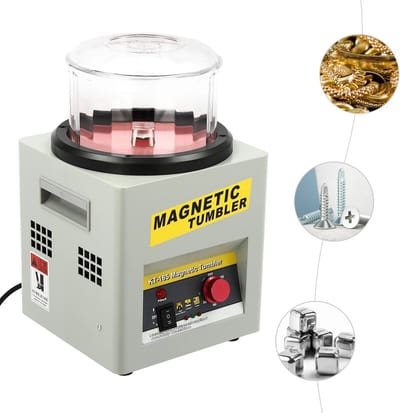 Mygroot - Polijstmachine - 230V - 0.25kw - Polijstmachine Schuurmachine - Sierraden - Met Antislip Pads - Magnetischer Tumbler.