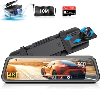 Lexium Dashcam voor auto - Dashcam - Dashcam voor auto voor en achter - Dashcam voor en achter - Dashcam voor en achter draadloos - Dual dashcam