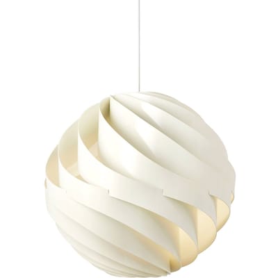 Gubi Hanglamp Turbo, glanzend albastwit, Ø 62 cm,