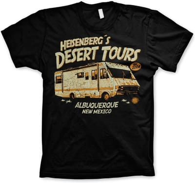 Breaking Bad Heisenbergs Desert Tou-rs -T-shirt, groot en lang, SP-1-BRB012-H48-3
