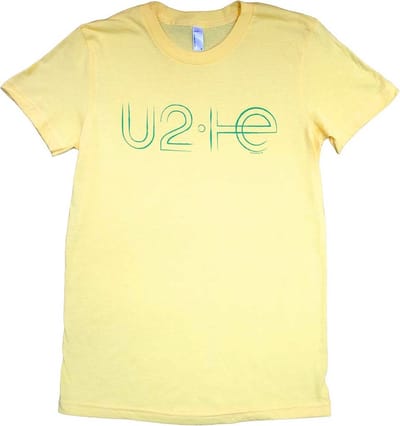 U2 - Brazil Logo Babydoll Dames T-shirt - M - Geel