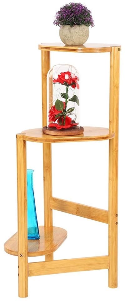 Dailygoods- Bloemenstandaard met grote capaciteit - Stabiele ondersteuning - Eenvoudig/stijlvol design - Verhoogde poten - Vochtafstotend - Perfect voor woonkamer/balkon - Plantenstandaard