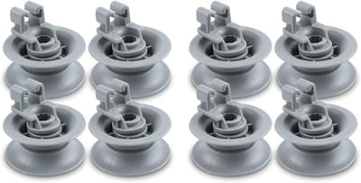 Set van 8 Vervangende Wieltjes voor Vaatwassers, Geschikt voor Vaatwasser Mandjes en Accessoires, 00611475