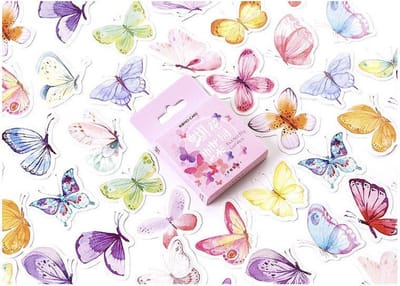 Stickerset Vlinders - Set met 46 stickers Butterfly