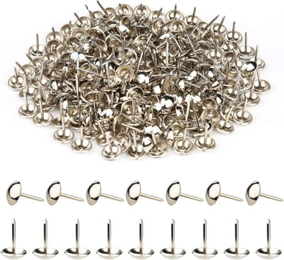 200 Stuks Decoratieve Bekledigingsnagels met Ronde Kop voor Meubels - Inclusief Opbergdoos 11 x 17 mm, Perfect voor Stofferen en Interieurdecoratie