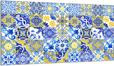 TMK ArtDeko Mozaïek - Snijplank - Glas - 90x52 cm - Veilig en Hygiënisch