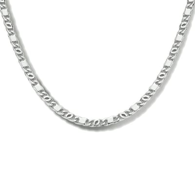 collier valkenoog met tussenstuk 2,4 mm 40 + 4 cm zilver gerhodineerd