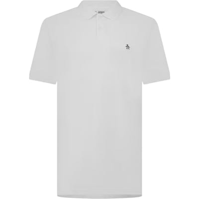 Original Penguin Heren Geborduurd Logo Poloshirt (Wit)