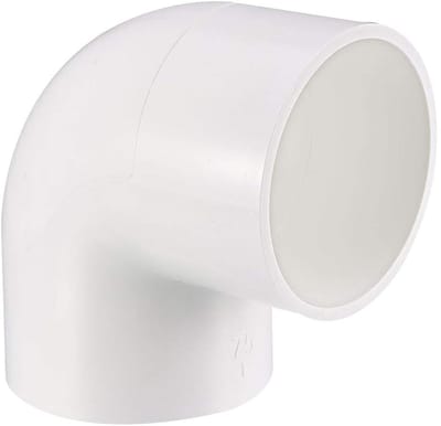 Dailygoods- Elleboogkoppeling 75 mm - PVC Pijpfitting - 90 Graden Hoekverbinding - Slagvast - Duurzaam - Lekvrije Verbinding