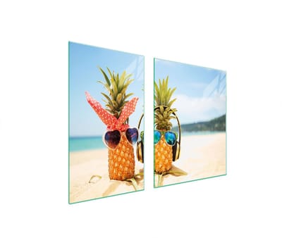 TMK ArtDeko - Snijplank - 100x52 cm - Ananas - Glas