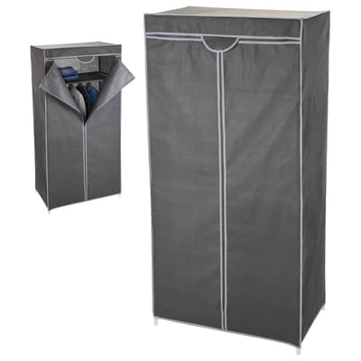 Garderobekast - Kledingkast hang en leg - Grijs - 75 x 45 x 160cm