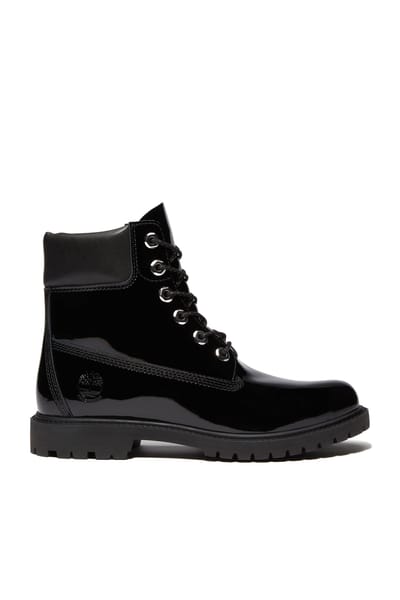 Timberland Premium 6 Inch Lace Up Waterproof Boot Black Patent Leather Size: 36 | Boots Outlet | Dames | Zwart