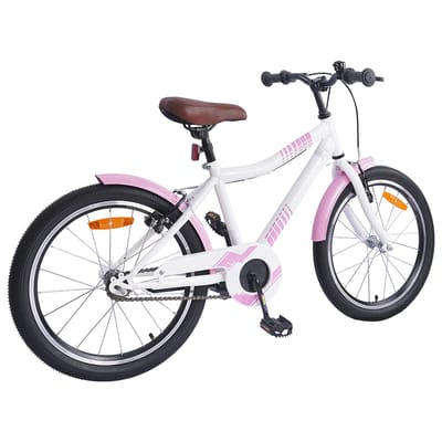 vidaXL - Kinderfiets - 18 - Inch - voor - 5-7 - jaar - oud - Licht - Roze