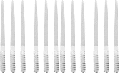 Nagelvijlen Set - Manicure Buffers - Nagels Polijsten - Dubbelzijdig Ontwerp - 15.9 x 1.2 cm - Zilver