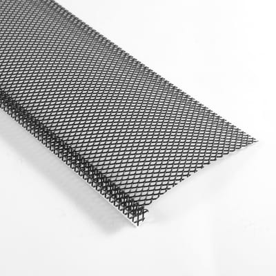 Dakgootbeschermer, 152,4 mm Poedergecoat Stalen Dakgootrooster, Heavy-Duty 36,58 m Lengte, 1,02 mm Dik, Bladbescherming tegen Afval en Bladeren, Eenvoudige Doe-het-zelf Installatie, Past