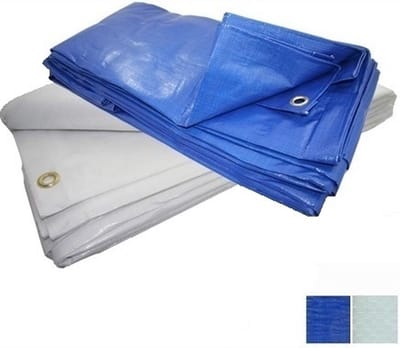 Lichtgewicht dekzeil 15x20 meter 220gram/m² blauw - Geschikt als aanhangerzeil - autohoes - tuinmeubelhoes - grondzeil & andere multifunctionele toepassingen