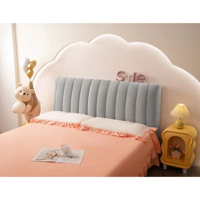 Luxe all-inclusive pluche gewatteerde hoofdbordhoes, zachte fluwelen bedhoofdhoes, warme flanellen bedbeschermerhoes voor de winter W140 x H70cm