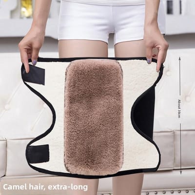 Kniebeschermers Perfect Voor Vrouwen En Ouderen Verdikt En Fluweel Verf Cover Dubbele Laag Composiet Imitatie Sherpa Klittenband Stijl