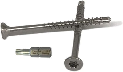 Spaanplaatschroeven Boorpunt - Roestvrij Staal Schroeven - Verbindingen Maken - Zelfborende Punt - 5x40 mm - Zilverkleurig